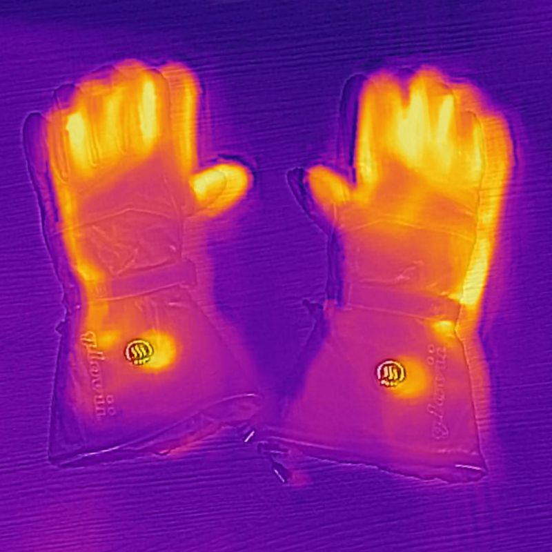 Vyhrievané lyžiarske rukavice Glovia GS5 čierne 20