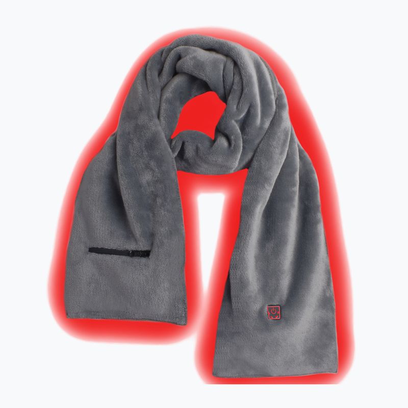 Glovii GA1G vyhrievaný šál sivý 2