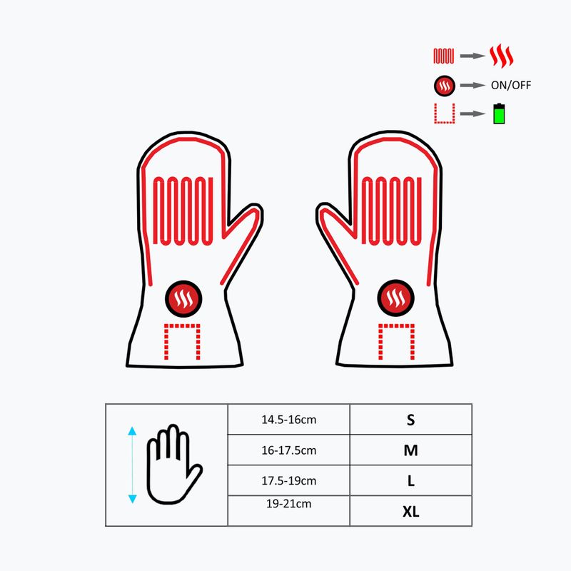 Vyhrievané rukavice Glovii GZ1 čierne 11