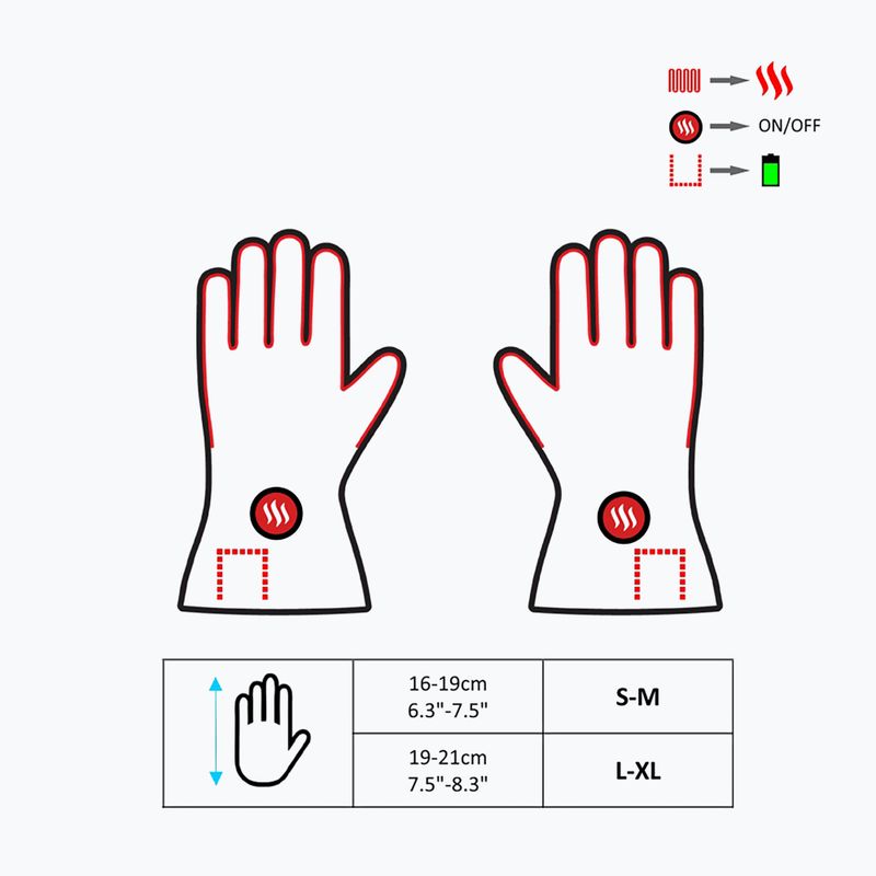 Vodotesné vyhrievané rukavice Glovia GYB 8
