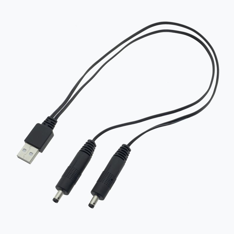 Nabíjací kábel USB pre vyhrievané rukavice, papuče a kukly Glovia GE33C čierny