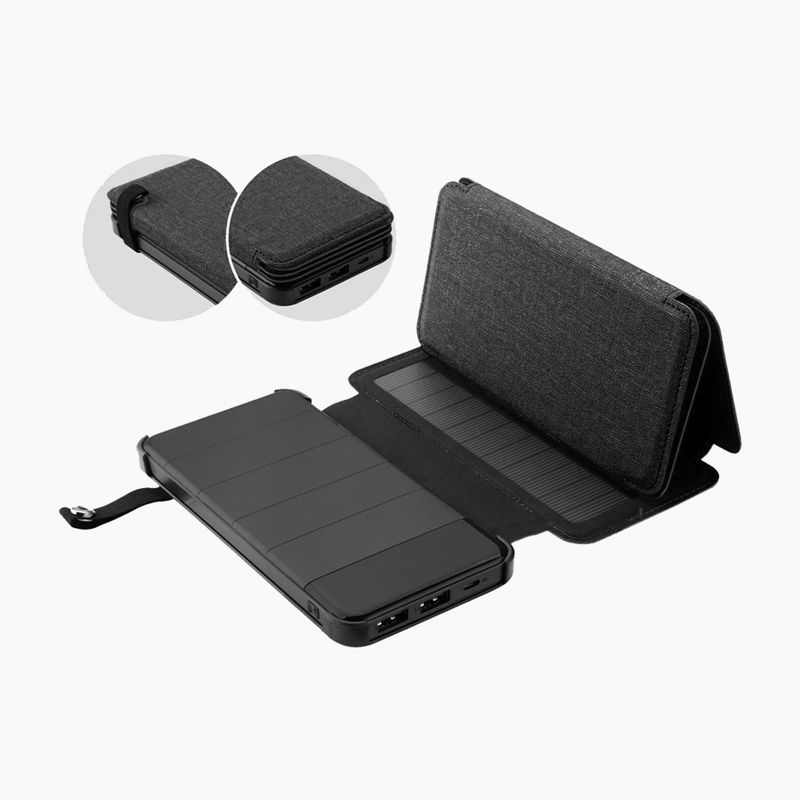 Solárna powerbanka PowerNeed 8000mAh black  9