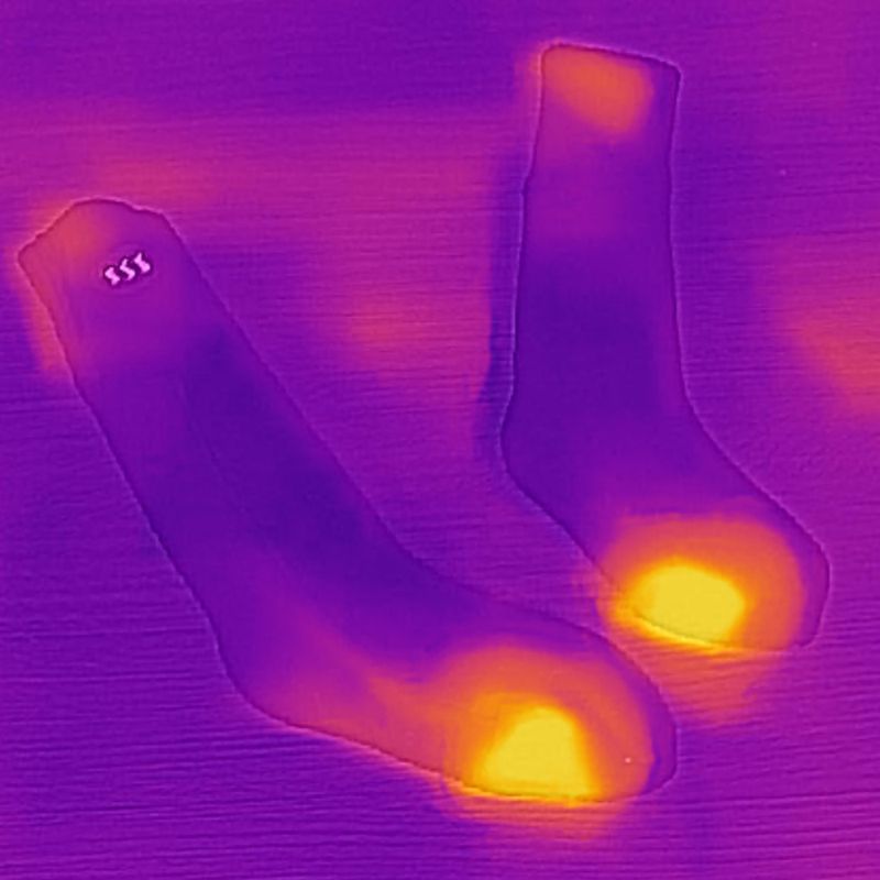 Vyhrievané ponožky Glovii GQ3 s diaľkovým ovládaním červené 12