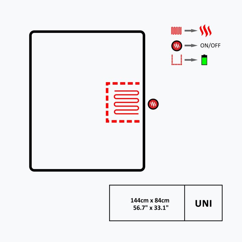 Vyhrievaná deka Glovia GB2G sivá 7