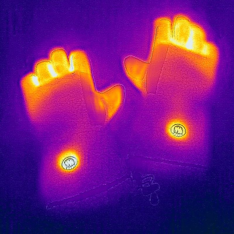 Glovii GS3 béžové vyhrievané rukavice 9