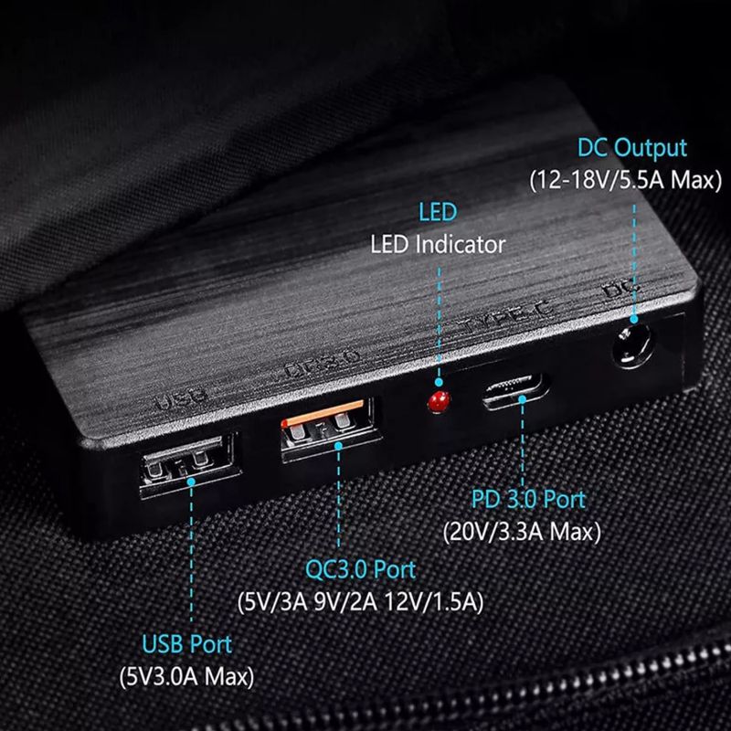 Solárna nabíjačka PowerNeed ES-100 100W black 4