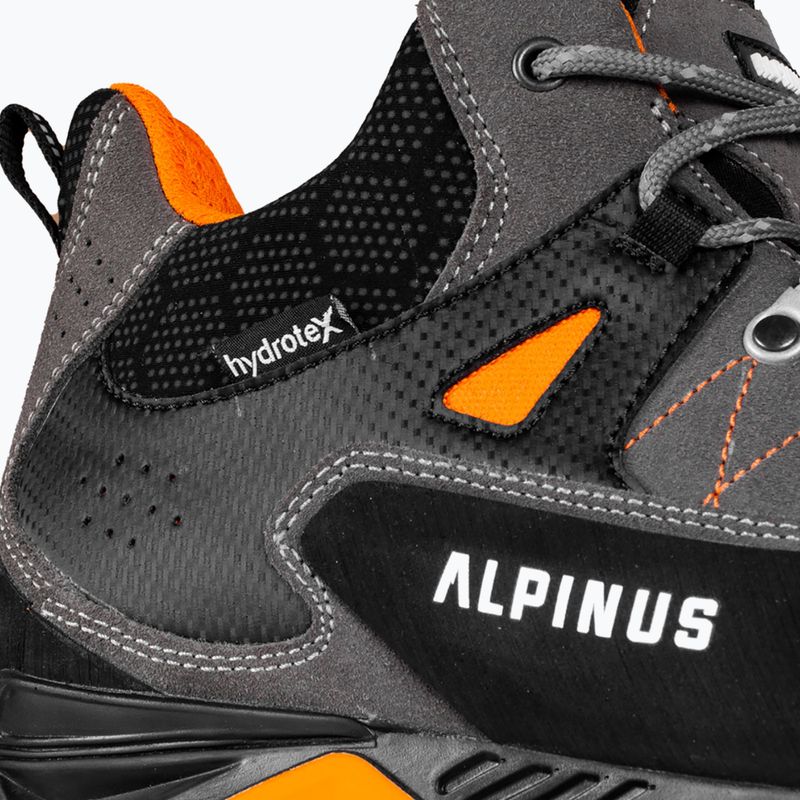 Alpinus pánske trekové topánky The Ridge Mid Pro anthracite/orange 9