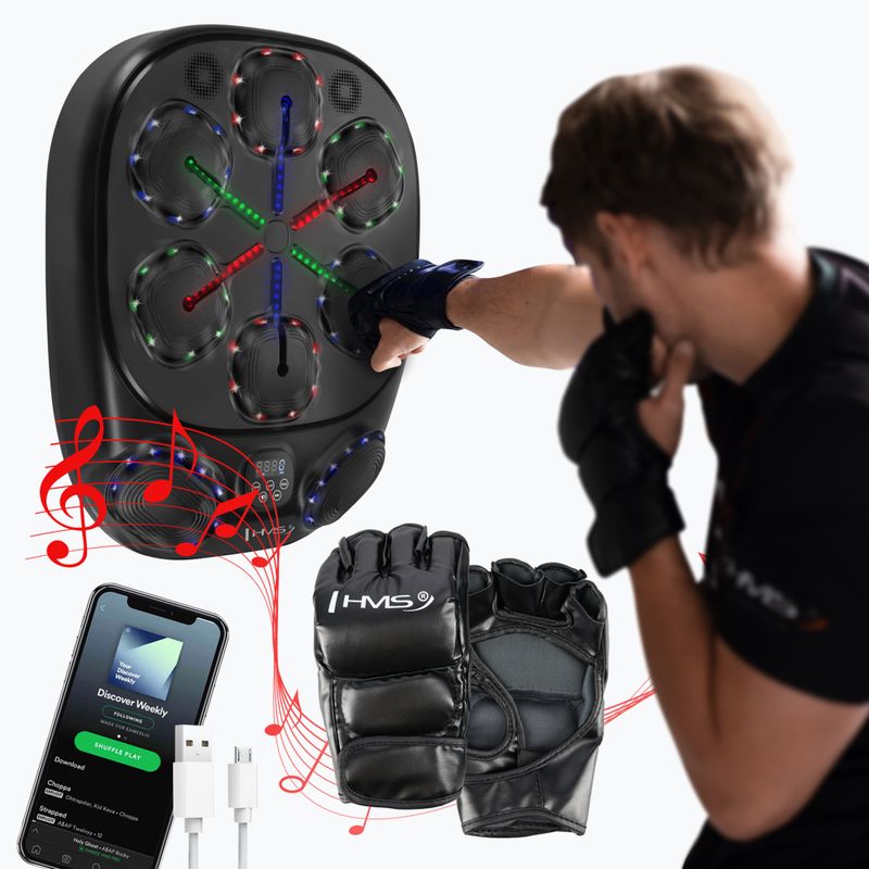 Elektronický tréningový disk + rukavice HMS TB10 čierna 5