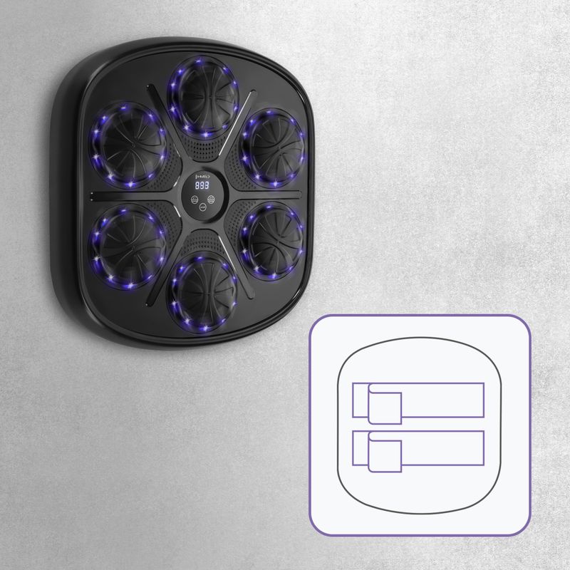 Elektronický boxérsky terč + rukavice HMS TB03 black 6