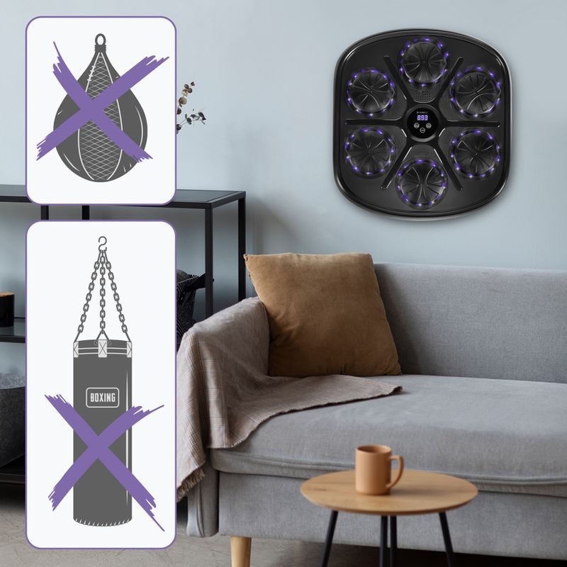 Elektronický boxérsky terč + rukavice HMS TB03 black 7