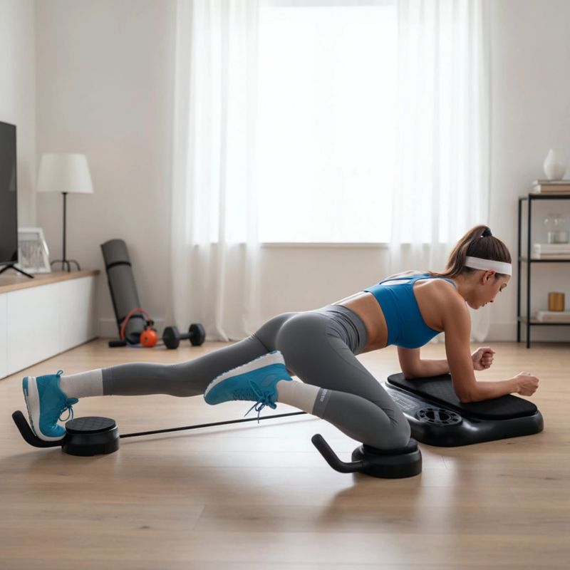 Multifunkčná platforma na cvičenie s lankami HMS DBP01 black 9