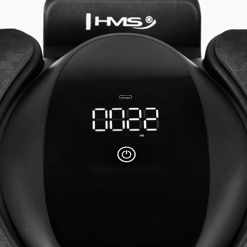 Automatické koleso na cvičenie brušných svalov s oporou a displejom HMS KA40 black 8