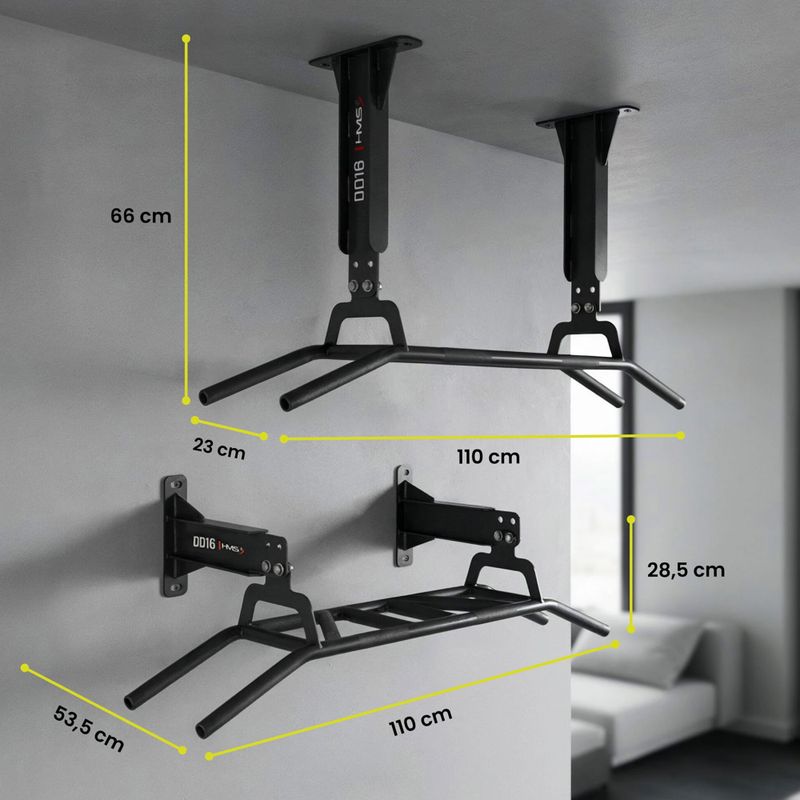 Posilňovcia hrazda HMS DD16 black 3