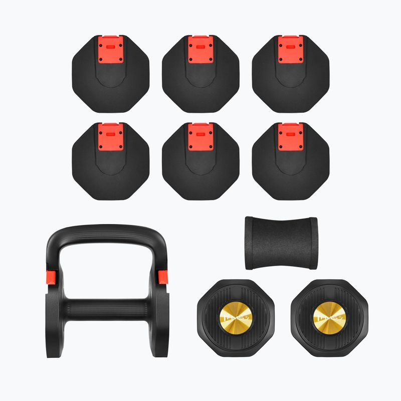 Nastaviteľná činka HMS HL05 3w1 11,34 kg kg black/red 3