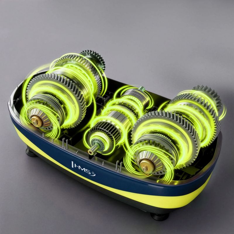 Vibračná platforma HMS SVP11 dark blue/lime 7