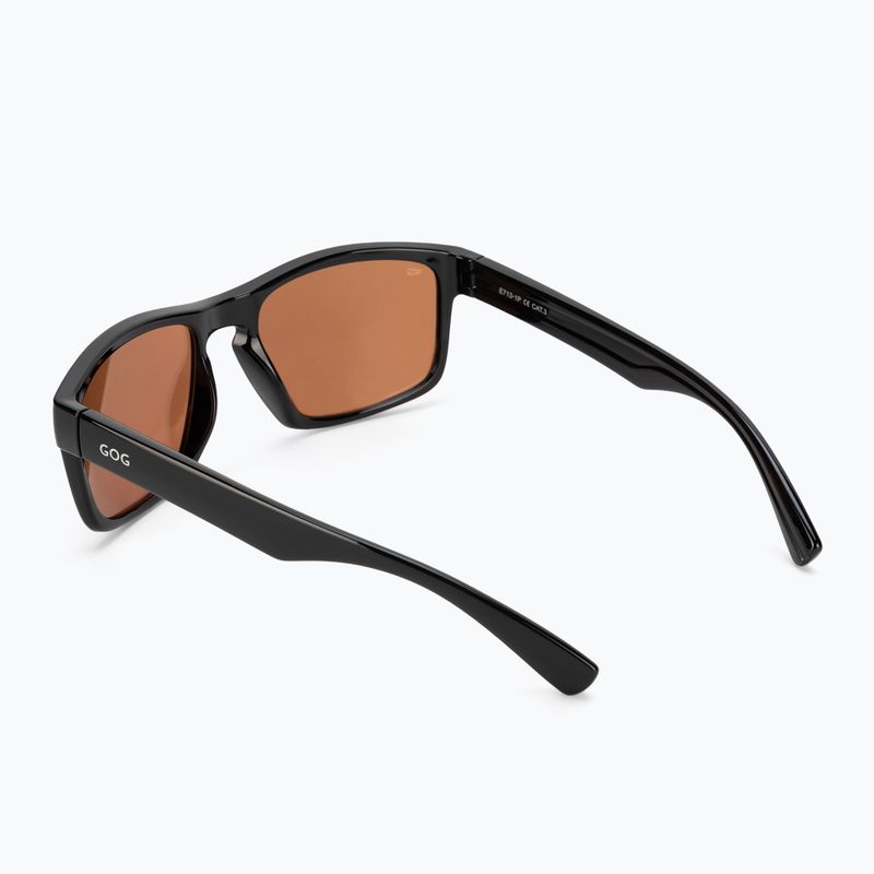 Módne slnečné okuliare GOG Logan black / silver mirror E713-1P 2