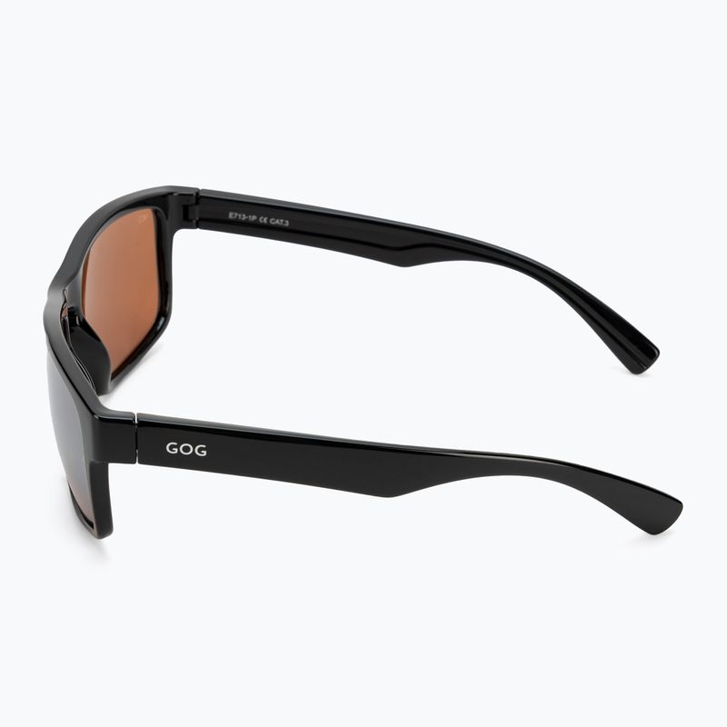 Módne slnečné okuliare GOG Logan black / silver mirror E713-1P 4