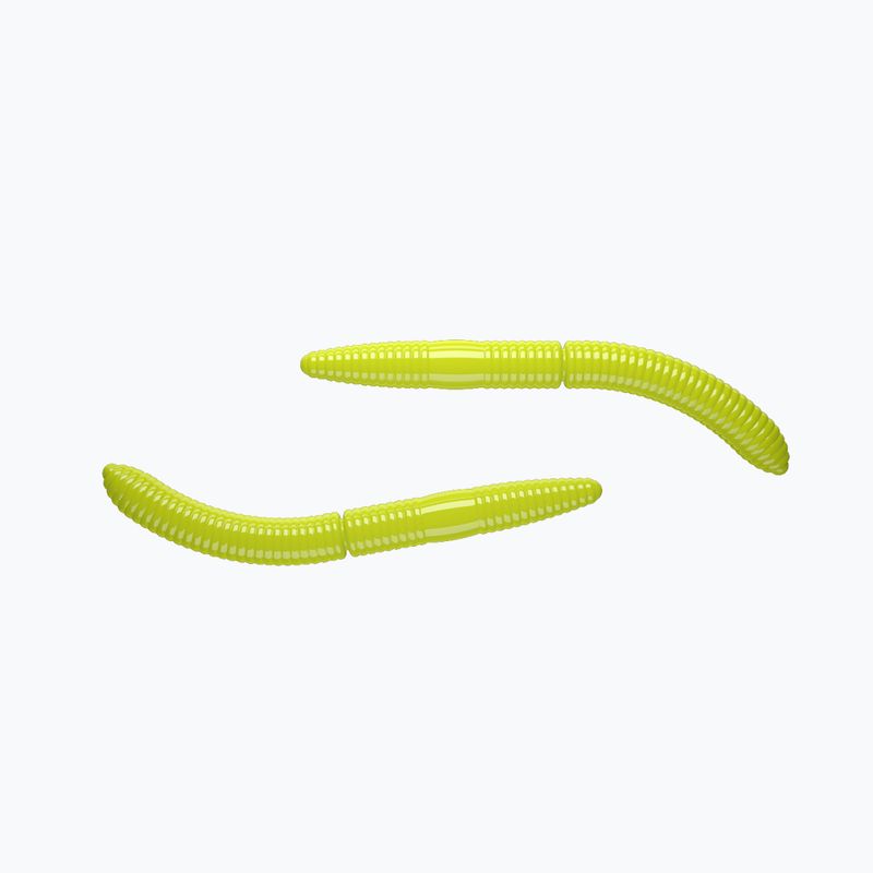 Libra Lures Fatty D'Worm Cheese gumová nástraha 8 ks strieborná horúca žltá FATTYDWORMK75