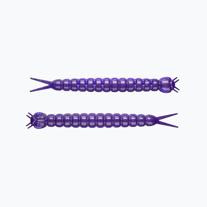 Libra Lures Slight Worm Krill gumová nástraha 15 ks fialová s trblietkami SLIGHTWORMK38