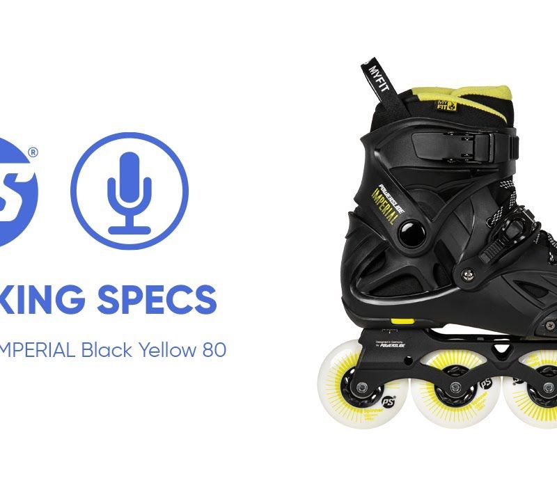 Powerslide pánske kolieskové korčule Imperial One 80 black/yellow 908376 16