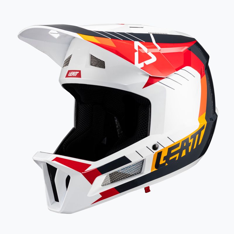 Cyklistická prilba Leatt MTB Gravity 2.0 V24 white/red 2
