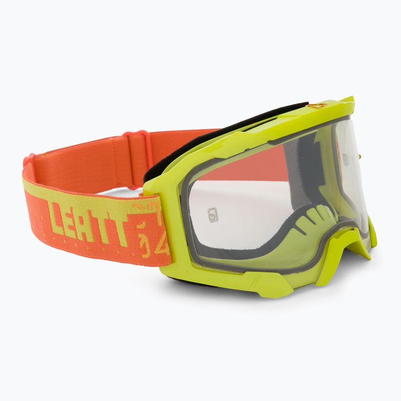Cyklistické okuliare Leatt Velocity 4.5 citrus/clear