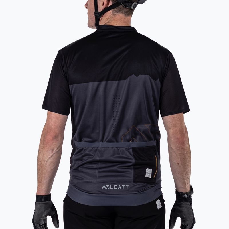 Pánsky cyklistický dres Leatt MTB Trail 3.0 čierny 3