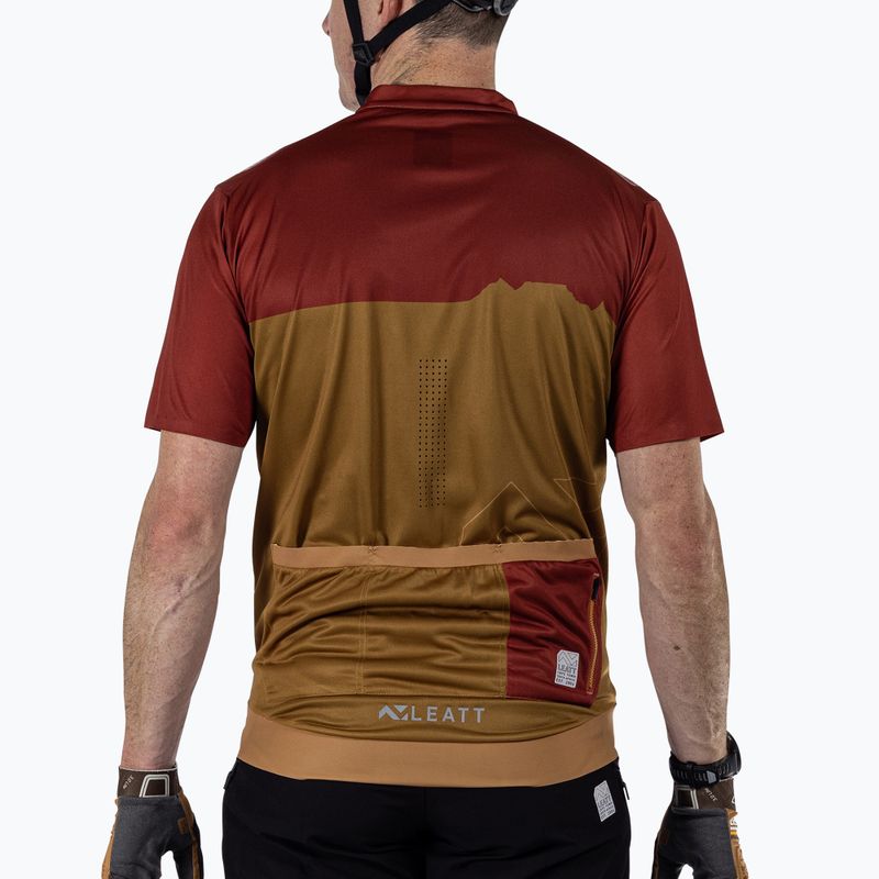 Pánsky cyklistický dres Leatt MTB Trail 3.0 lava 2