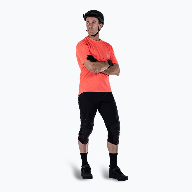 Pánsky cyklistický dres Leatt MTB Trail 1.0 X-Flow neon 2
