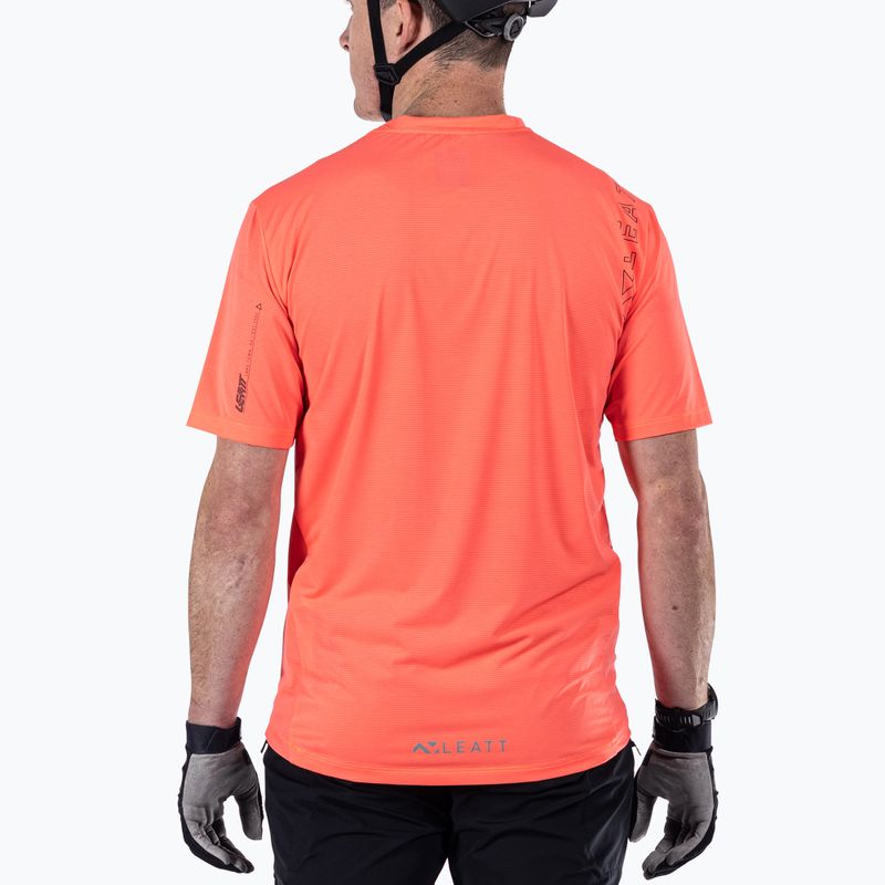 Pánsky cyklistický dres Leatt MTB Trail 1.0 X-Flow neon 3
