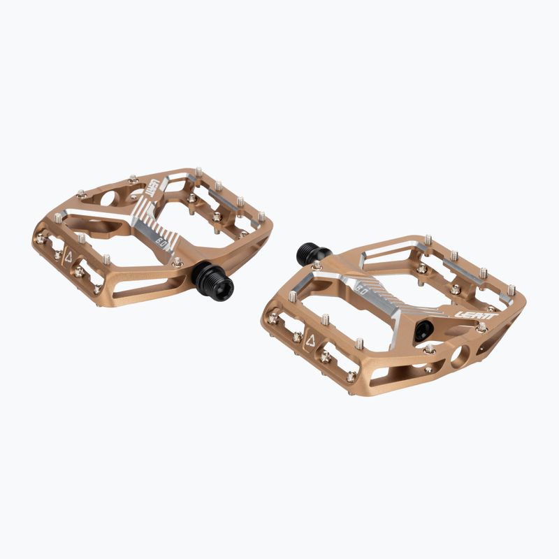 Cyklistické pedále Leatt AllMnt 6.0 Flat frost bronze