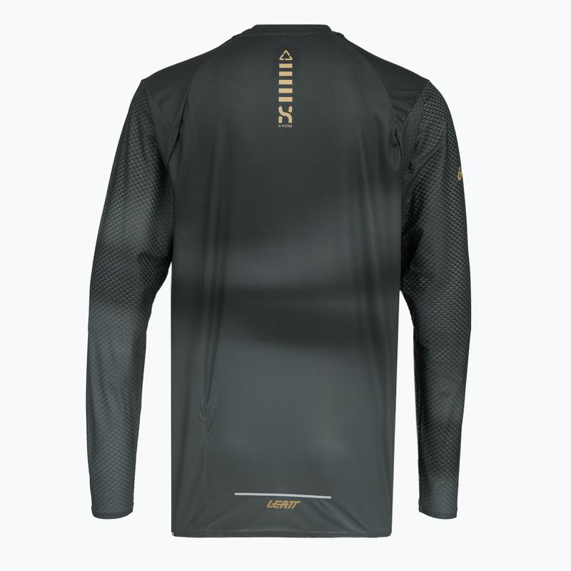 Pánsky cyklistický dres longsleeve Leatt MTB Trail 3.0 ghost black 2
