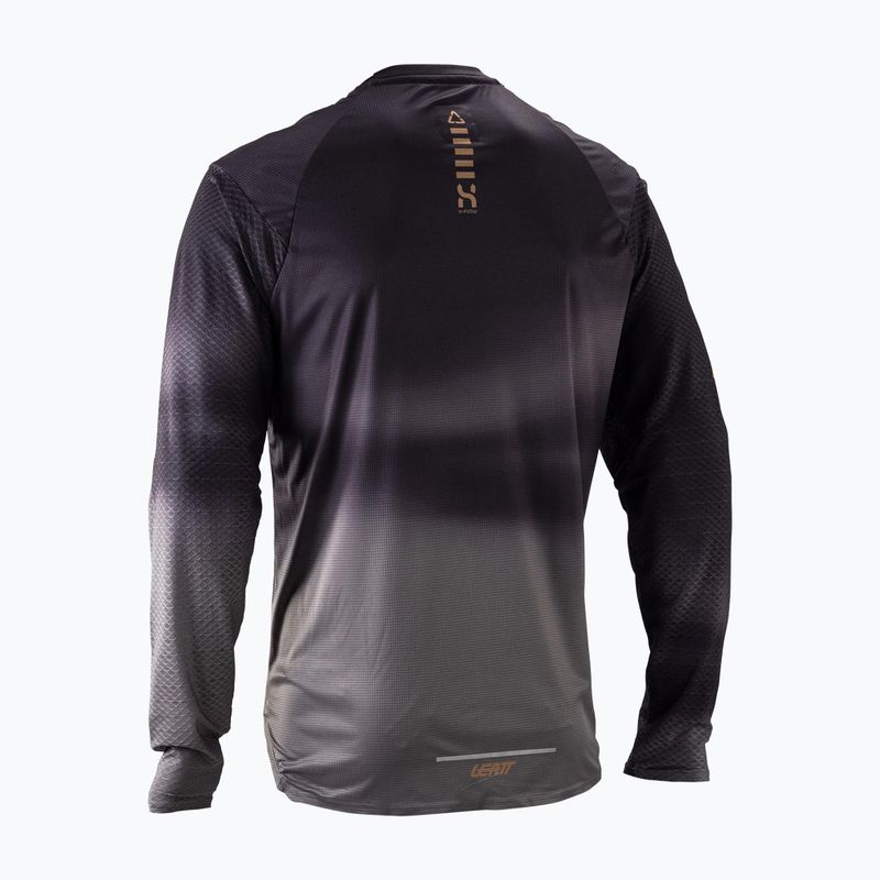 Pánsky cyklistický dres longsleeve Leatt MTB Trail 3.0 ghost black 2