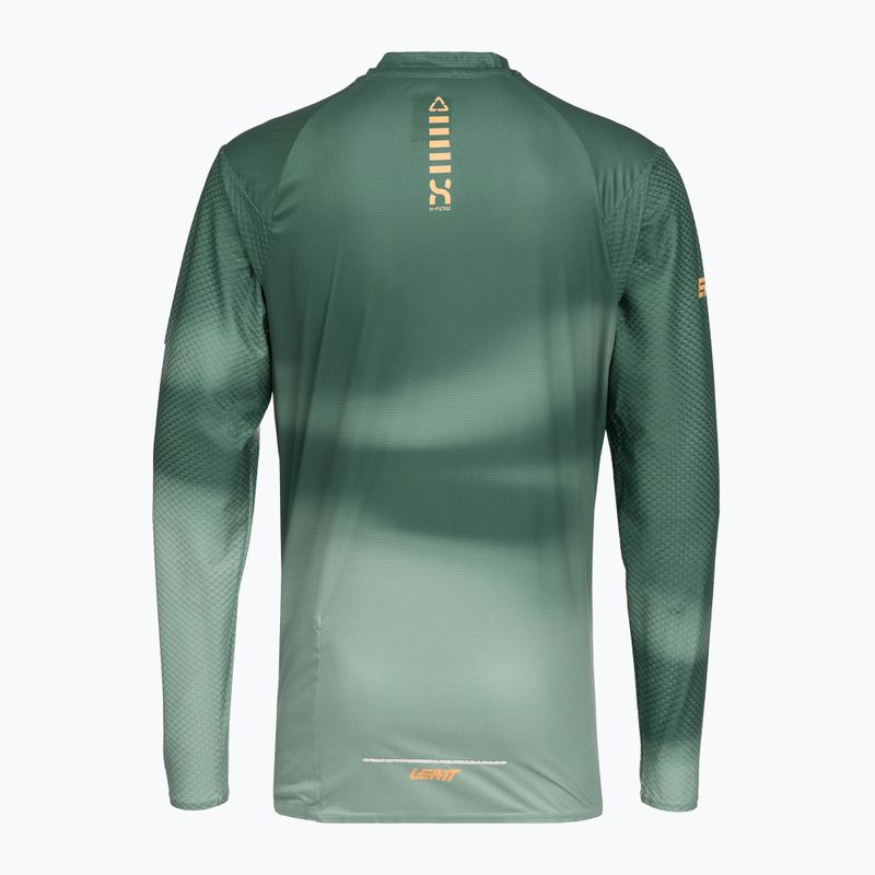 Pánsky cyklistický dres longsleeve Leatt MTB Trail 3.0 spruce green 2