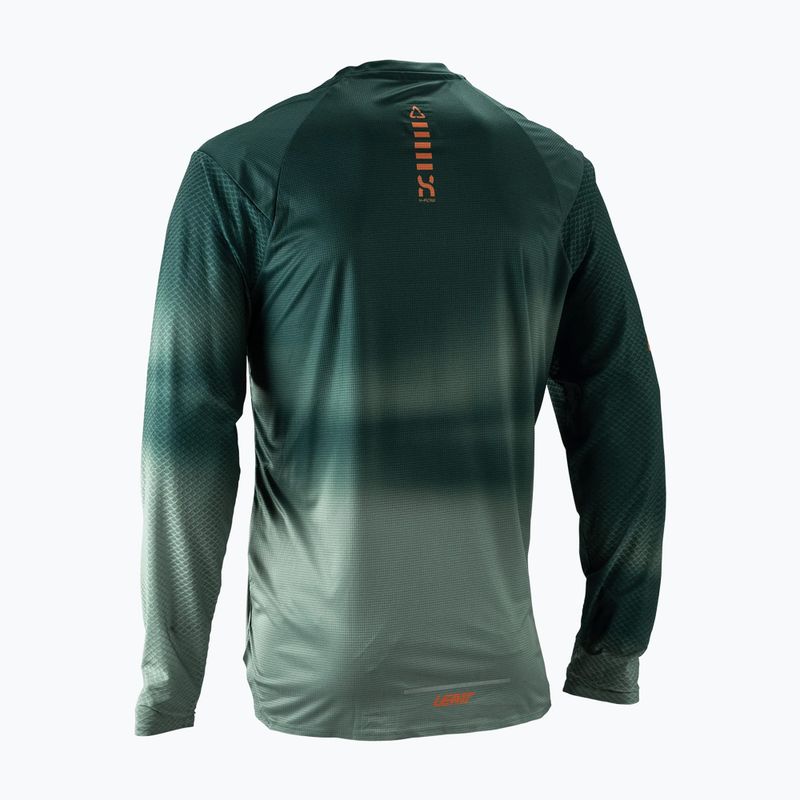 Pánsky cyklistický dres longsleeve Leatt MTB Trail 3.0 spruce green 2