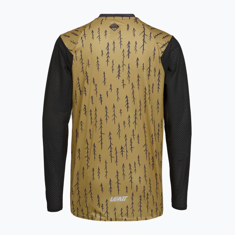 Pánsky cyklistický dres longsleeve Leatt MTB Trail 3.0 trails brown 2