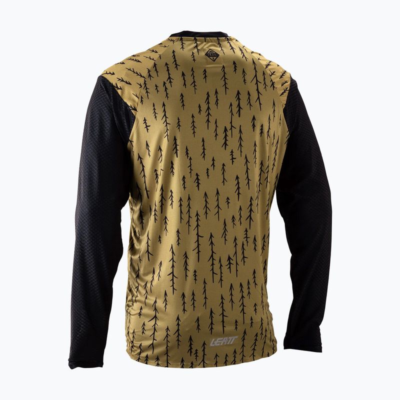 Pánsky cyklistický dres longsleeve Leatt MTB Trail 3.0 trails brown 2