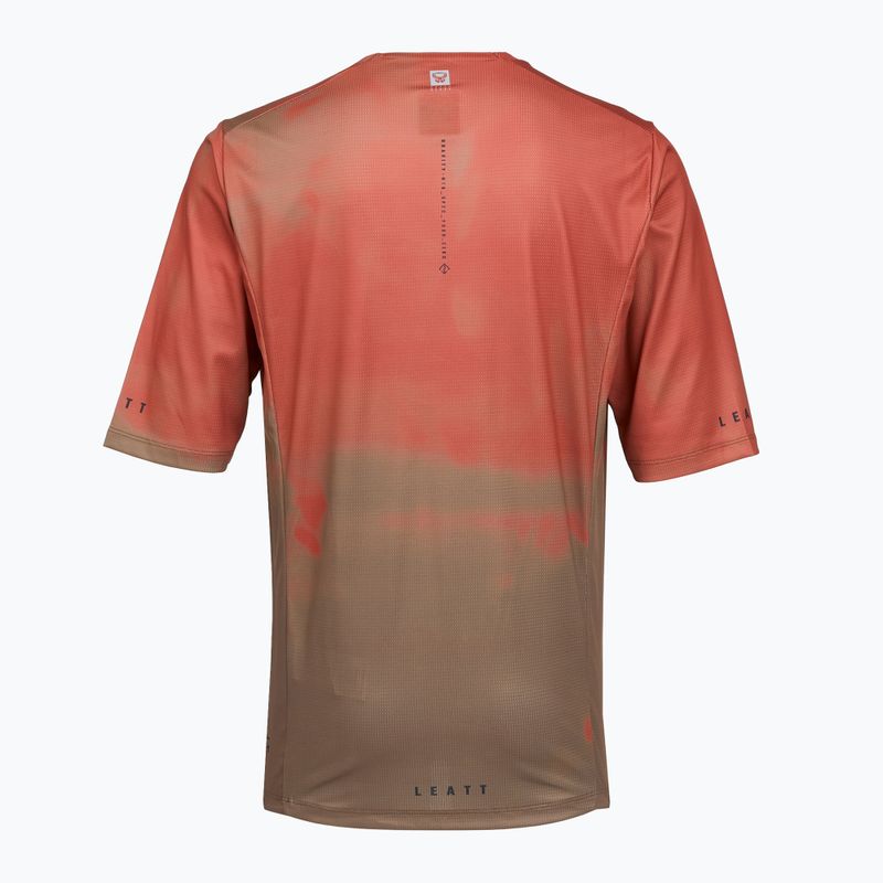 Pánsky cyklistický dres Leatt MTB Gravity 4.0 dusty red 2