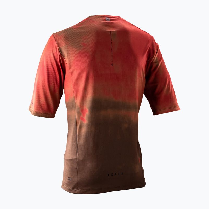 Pánsky cyklistický dres Leatt MTB Gravity 4.0 dusty red 2