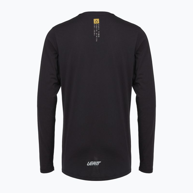 Pánsky cyklistický dres longsleeve Leatt MTB Gravity 3.0 ghost black 2