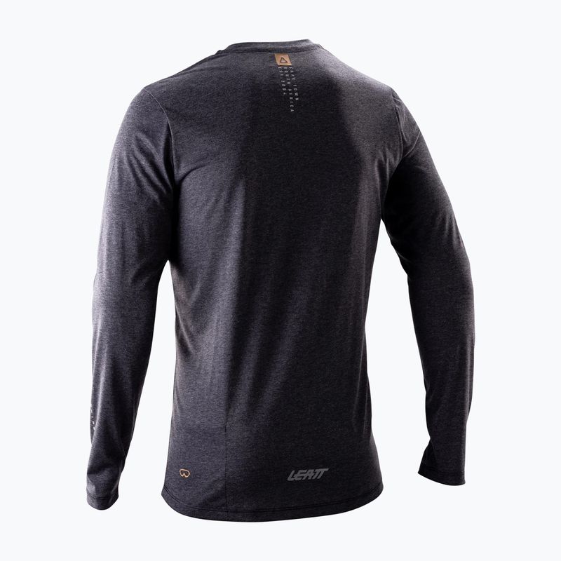Pánsky cyklistický dres longsleeve Leatt MTB Gravity 3.0 ghost black 2
