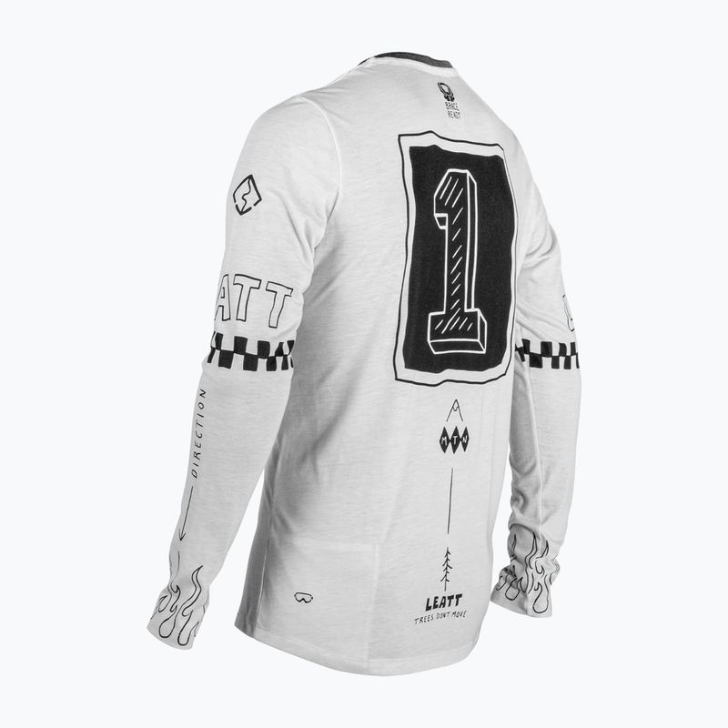 Pánsky cyklistický dres longsleeve Leatt MTB Gravity 3.0 cream white 2
