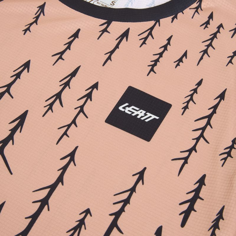 Dámsky cyklistický dres longsleeve Leatt MTB Trail 3.0 trails pink 3