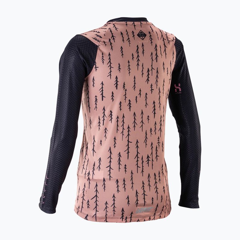 Dámsky cyklistický dres longsleeve Leatt MTB Trail 3.0 trails pink 2