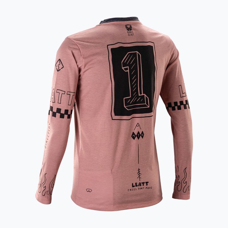 Dámsky cyklistický dres longsleeve Leatt MTB Gravity 3.0 W dusty pink 2