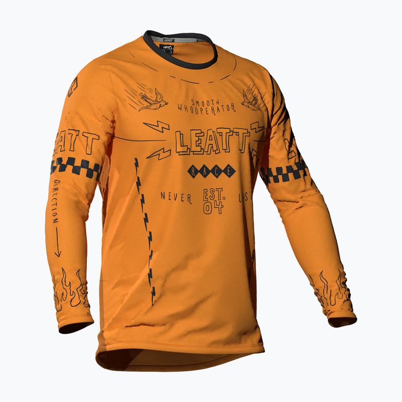 Detský cyklistický dres longsleeve Leatt MTB Gravity 3.0 JR lager yellow