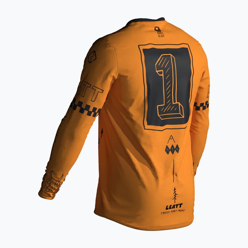 Detský cyklistický dres longsleeve Leatt MTB Gravity 3.0 JR lager yellow 2