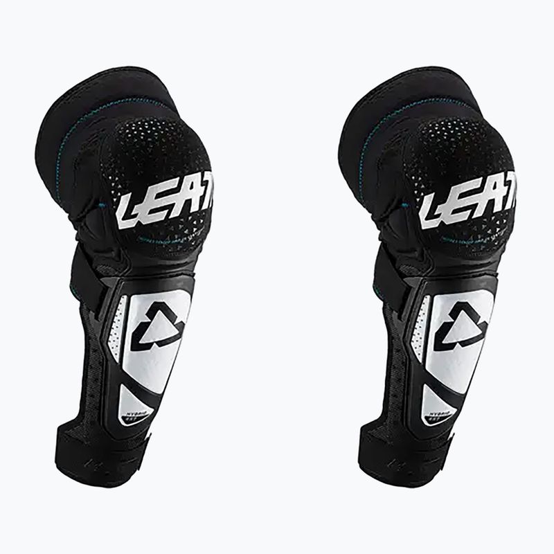 Chrániče kolien a holenných kostí Leatt 3DF Hybrid EXT biela a čierna 5194119