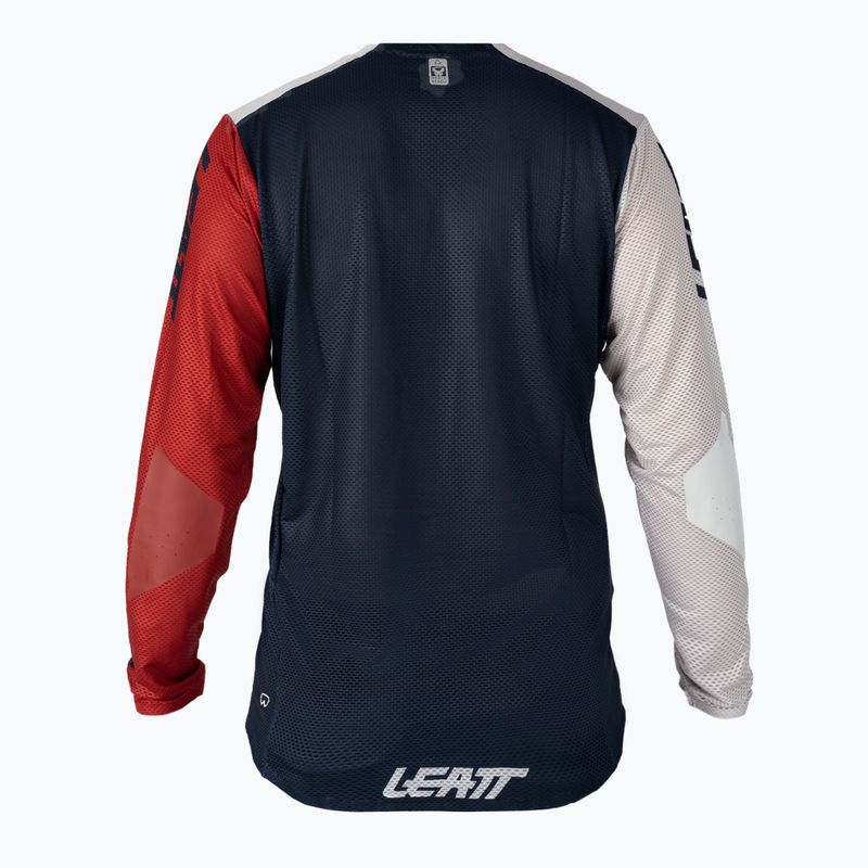 Leatt MTB 4.0 Ultraweld pánsky cyklistický dres bielo-modrý 5021120400 2