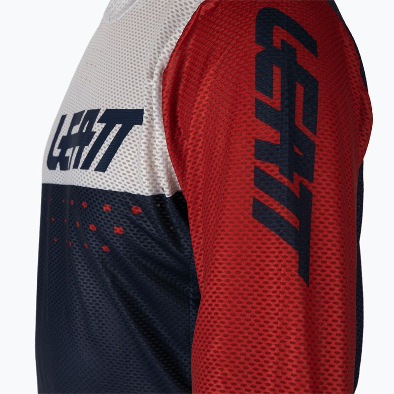 Leatt MTB 4.0 Ultraweld pánsky cyklistický dres bielo-modrý 5021120400 4